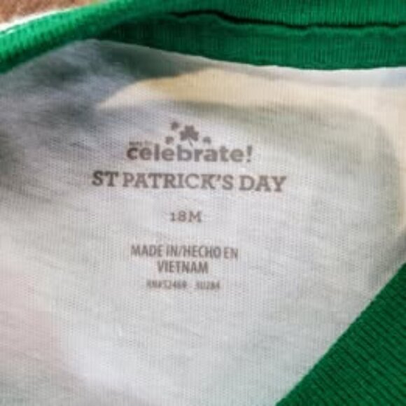 WAY TO CELEBRATE! St. Patrick's Day Toddler Boy Short Sleeve Graphic T-Shirt 18M - Picture 2 of 7